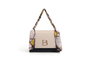 Lucky Bees Bolso Bandolera Crema y Azul Oscuro